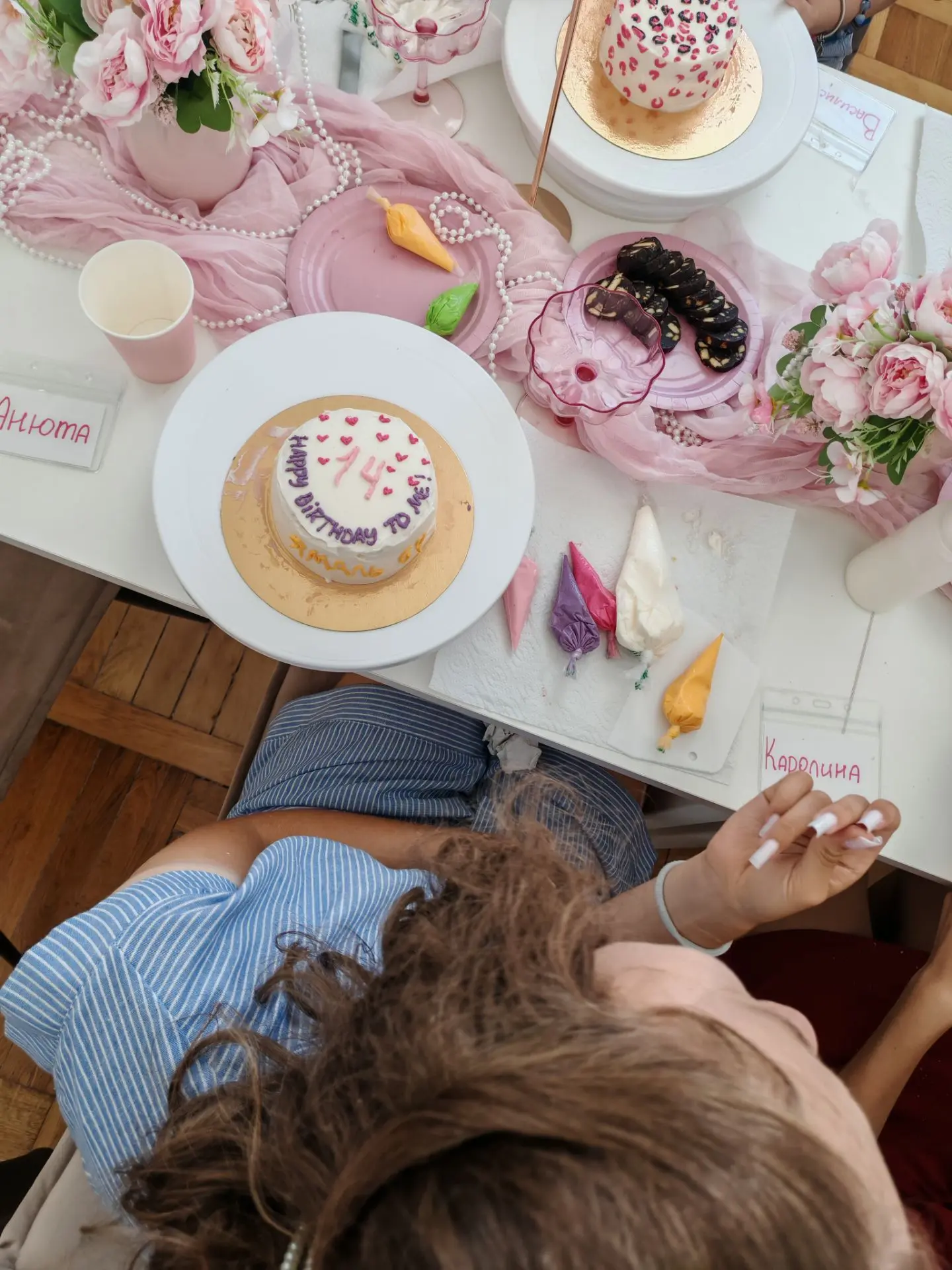 Работы моих девочек🥰🎂