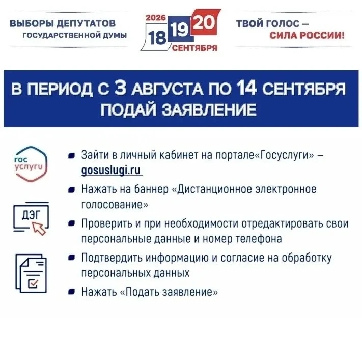 "Как зарегистрироваться на дистанционном электронном голосовании (ДЭГ)? 📲 👇