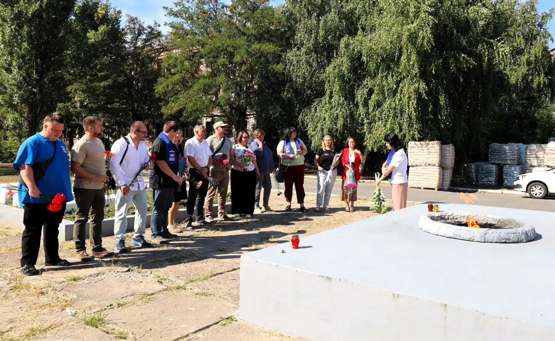 В городе Рубежное прошла акция, приуроченная к 81 й годовщине Победы над милитаристской...