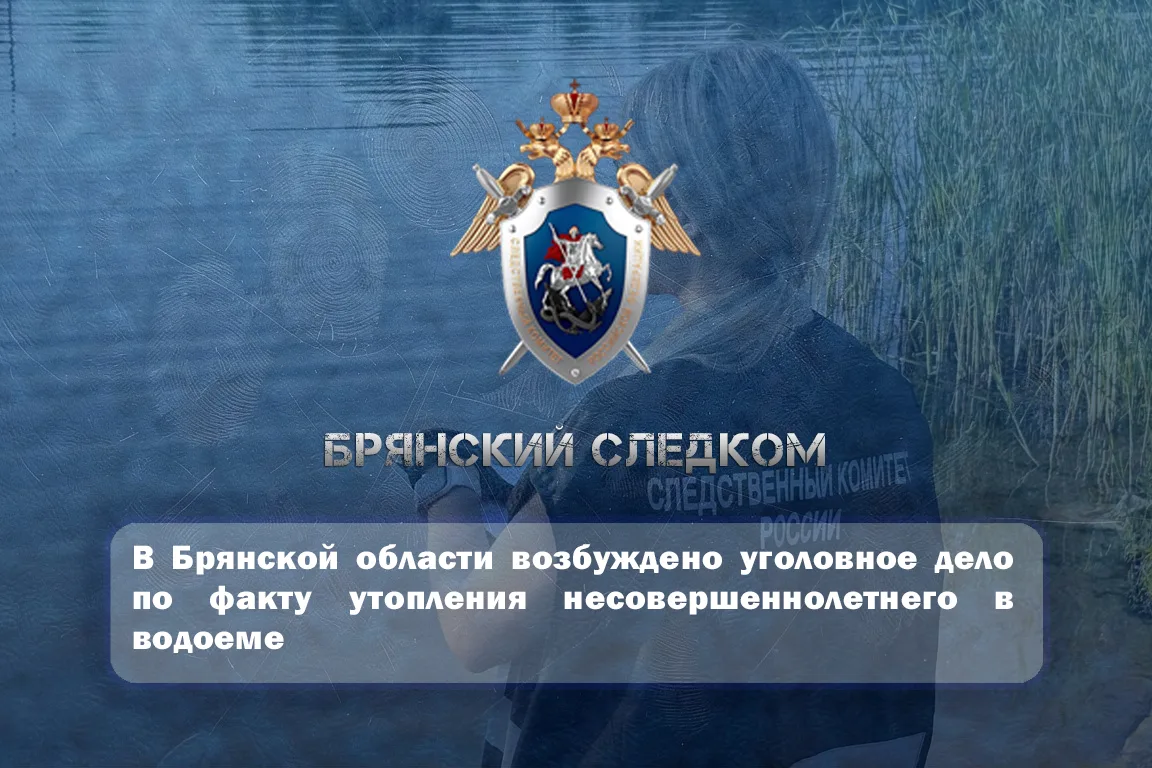 🌊 В Брянской области возбуждено уголовное дело по факту утопления несовершеннолетнего в водоеме
___