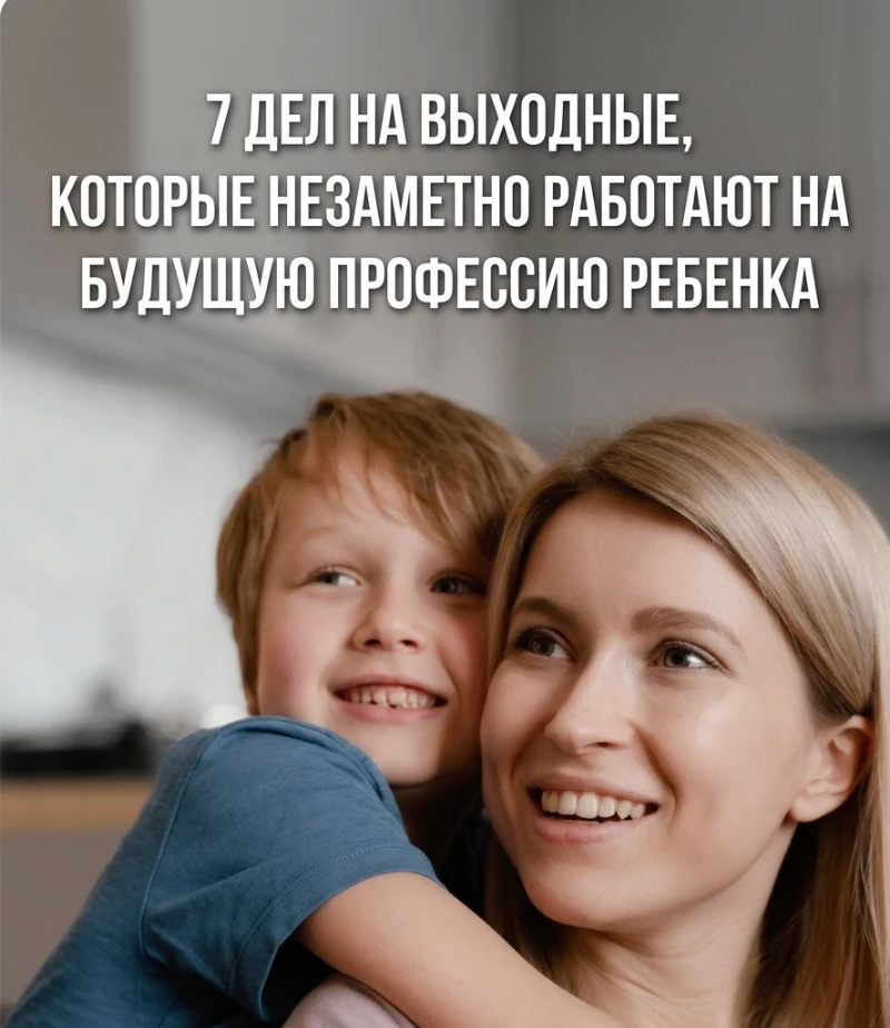 «7 дел на выходные, которые незаметно работают на будущую профессию ребенка»
