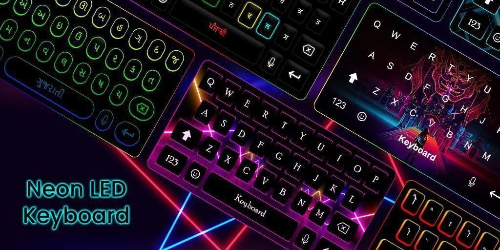 Neon LED Keyboard  — испытайте игровую RGB-клавиатуру на своем устройстве