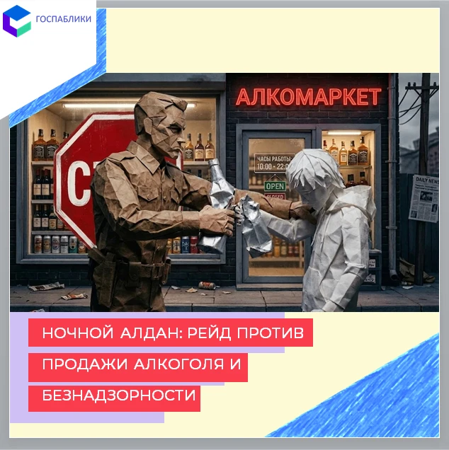 Ночной Алдан: рейд против продажи алкоголя и безнадзорности

🚔 Профилактика начинается с контроля.
