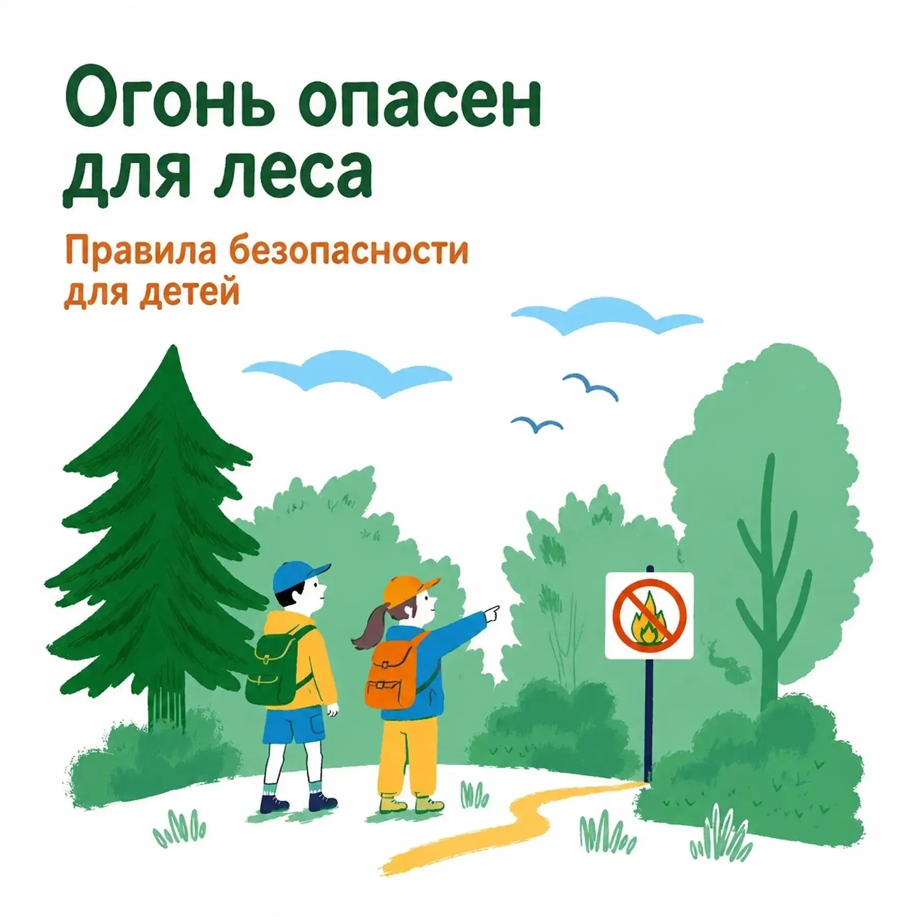 Каждый год леса страдают от пожаров, и большинство из них возникает по вине человека. Поэтому перед 