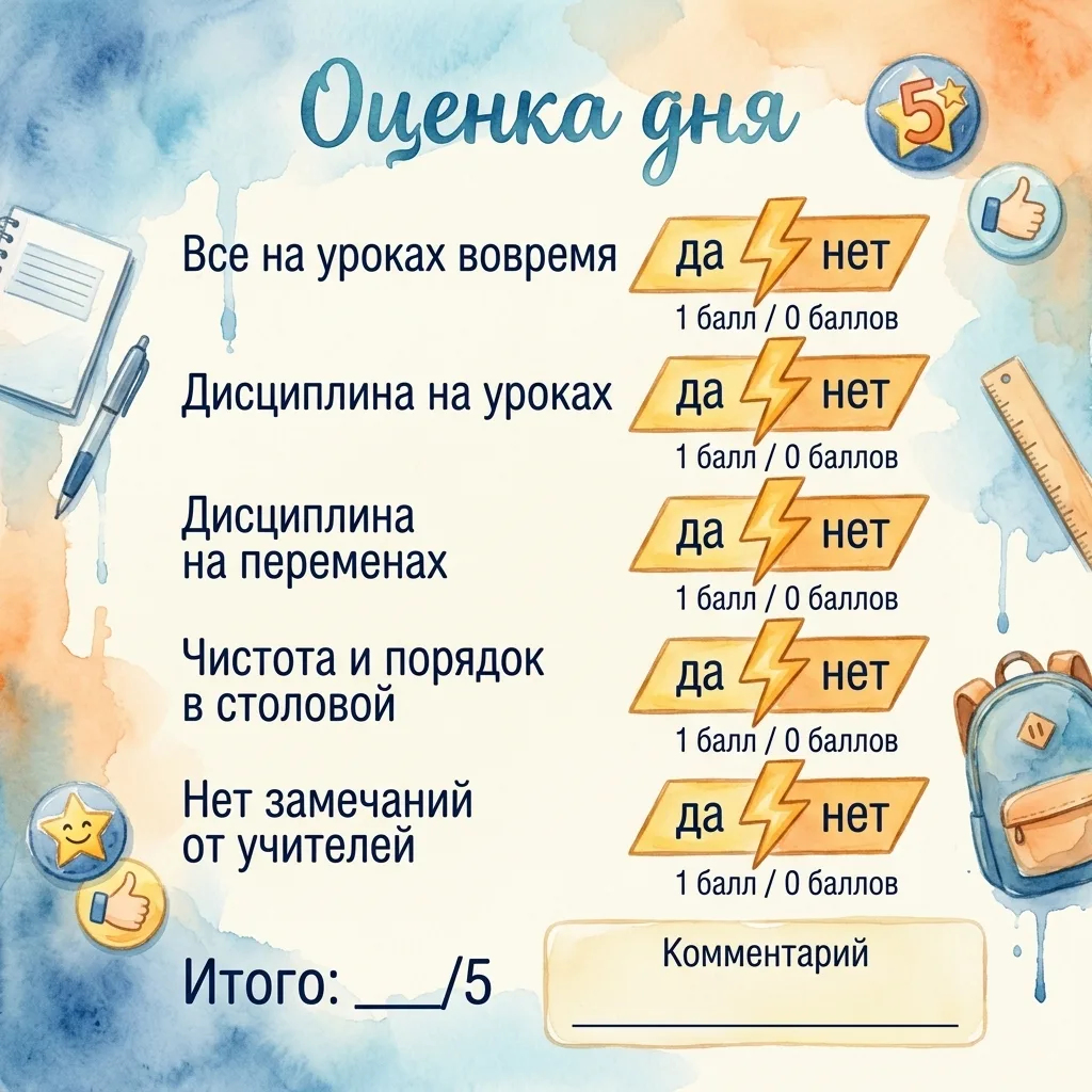 Создала чек‑лист «Оценка дня» для «Генераторов драйва» и «Созвездия вэшечек». Он поможе...