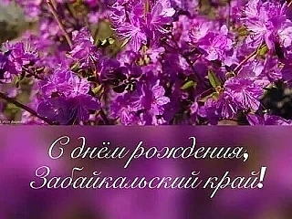 🌸С ДНЁМ РОЖДЕНИЯ, ЗАБАЙКАЛЬСКИЙ КРАЙ 🌸  Сегодня мы поздравляем наш замечательный, солнечный регион —