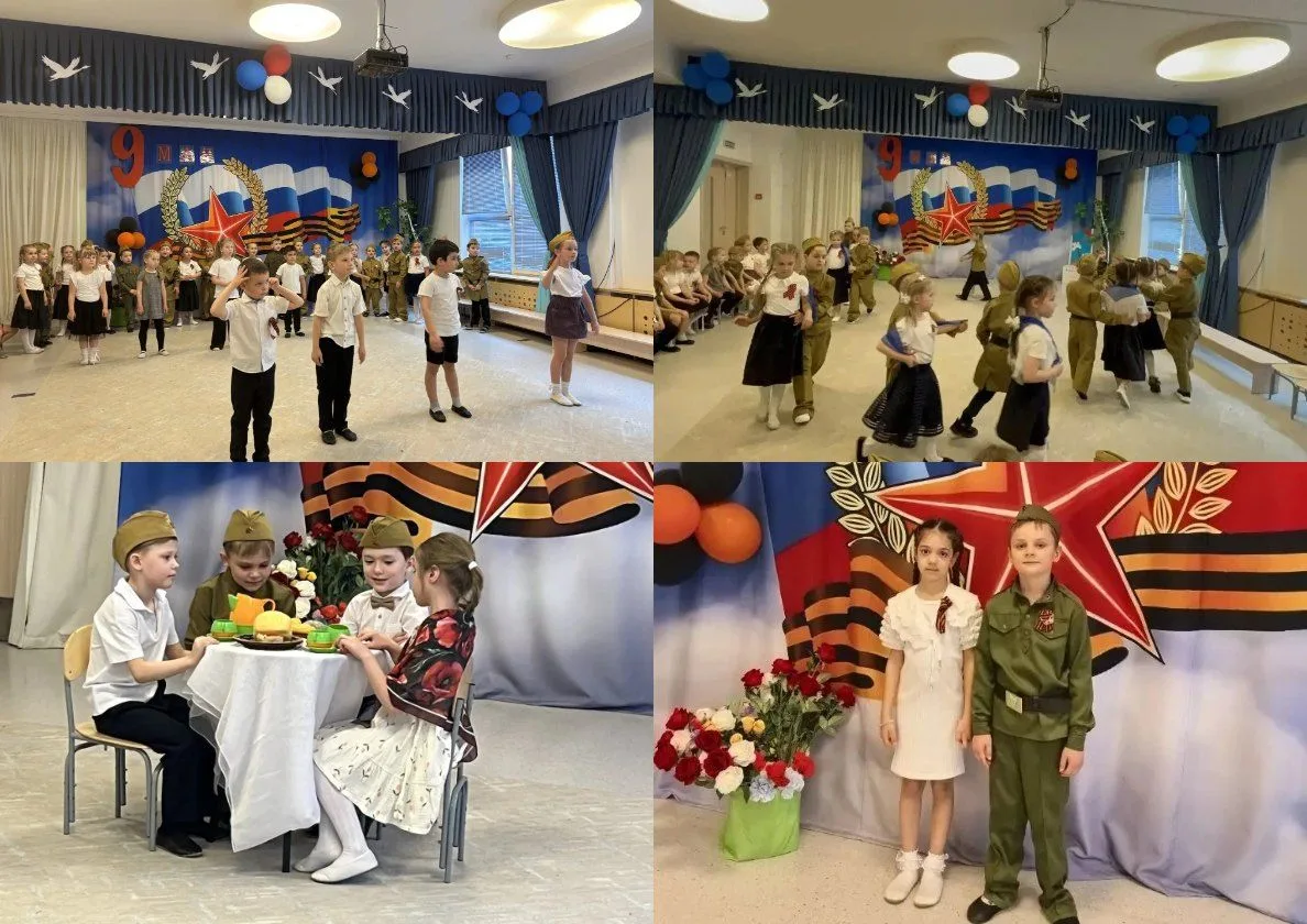 В дошкольном отделении "Хоровод"  прошли утренники, посвящённые Дню Победы!  Воспитанники прикоснули