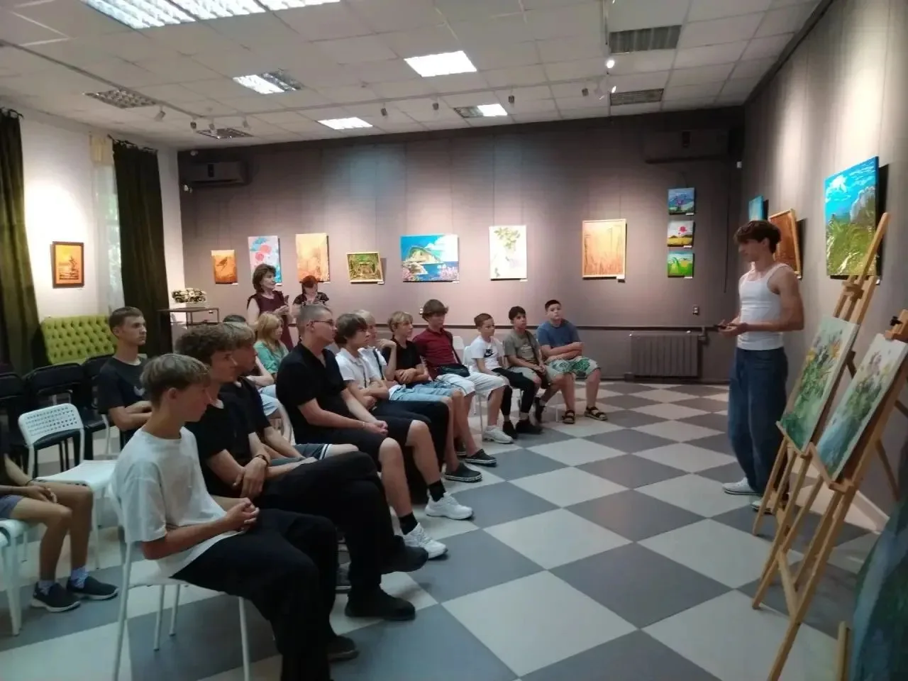 22 июля обучающиеся нашей школы посетили   мероприятие «Встреча с интересным человеком» в выставочно