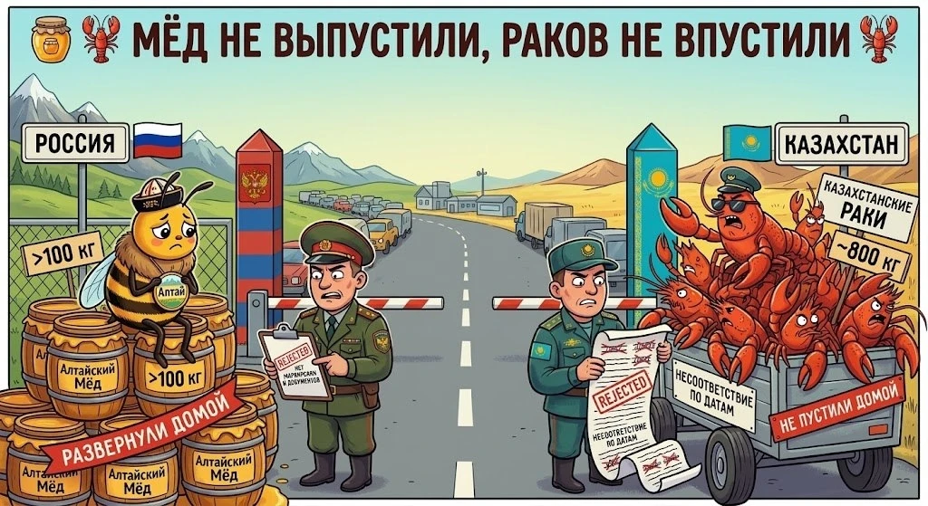 🍯🦞 Мёд не выпустили, раков не впустили