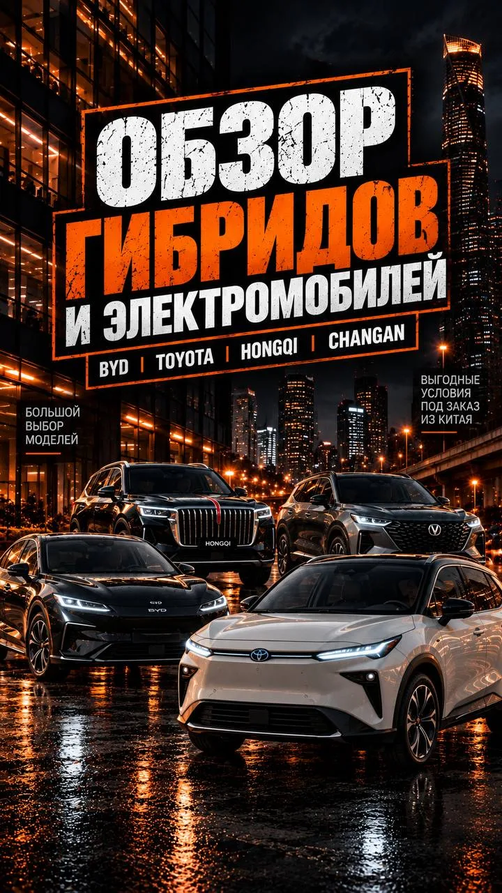 Обзор гибридов и электромобилей 🚘⚡️