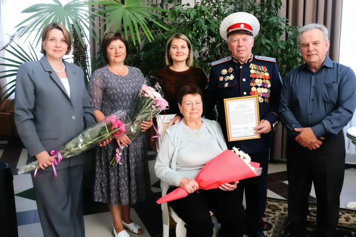 Праздник и марш Мендельсона для супругов-юбиляров в Трубчевске