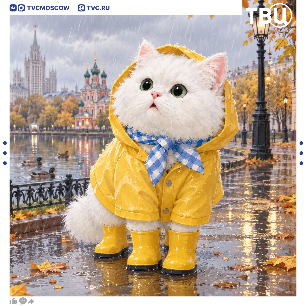 🌧Ежедневные небольшие дожди ждут москвичей на следующей неделе