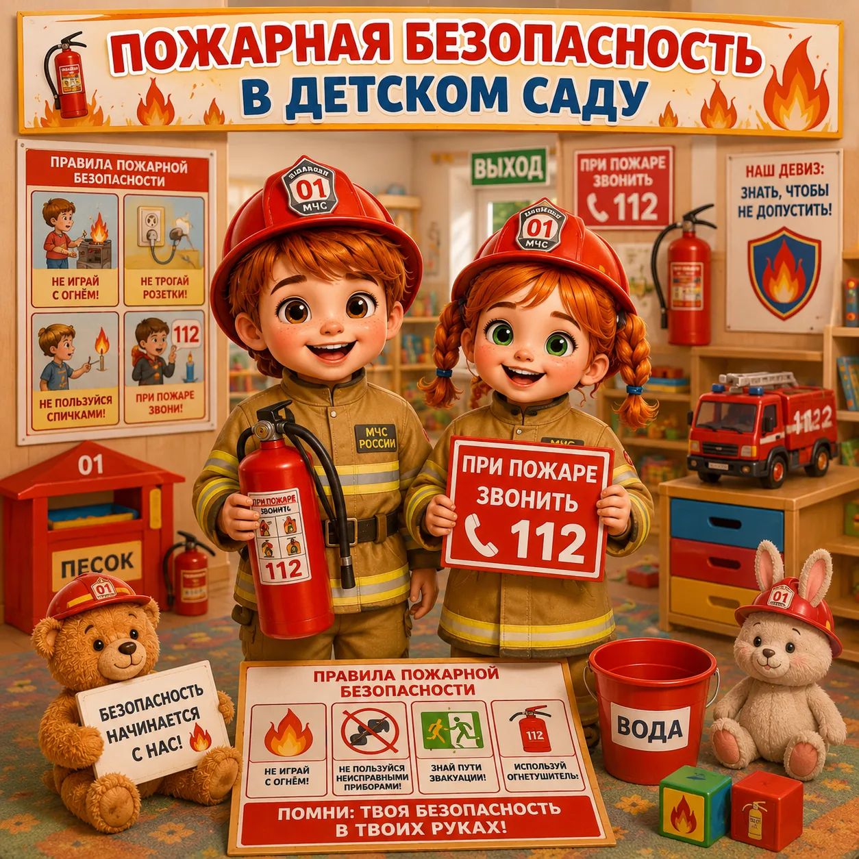 ☀В целях воспитания у детей чувства осторожности при обращении с огнём🔥 воспитанники г...