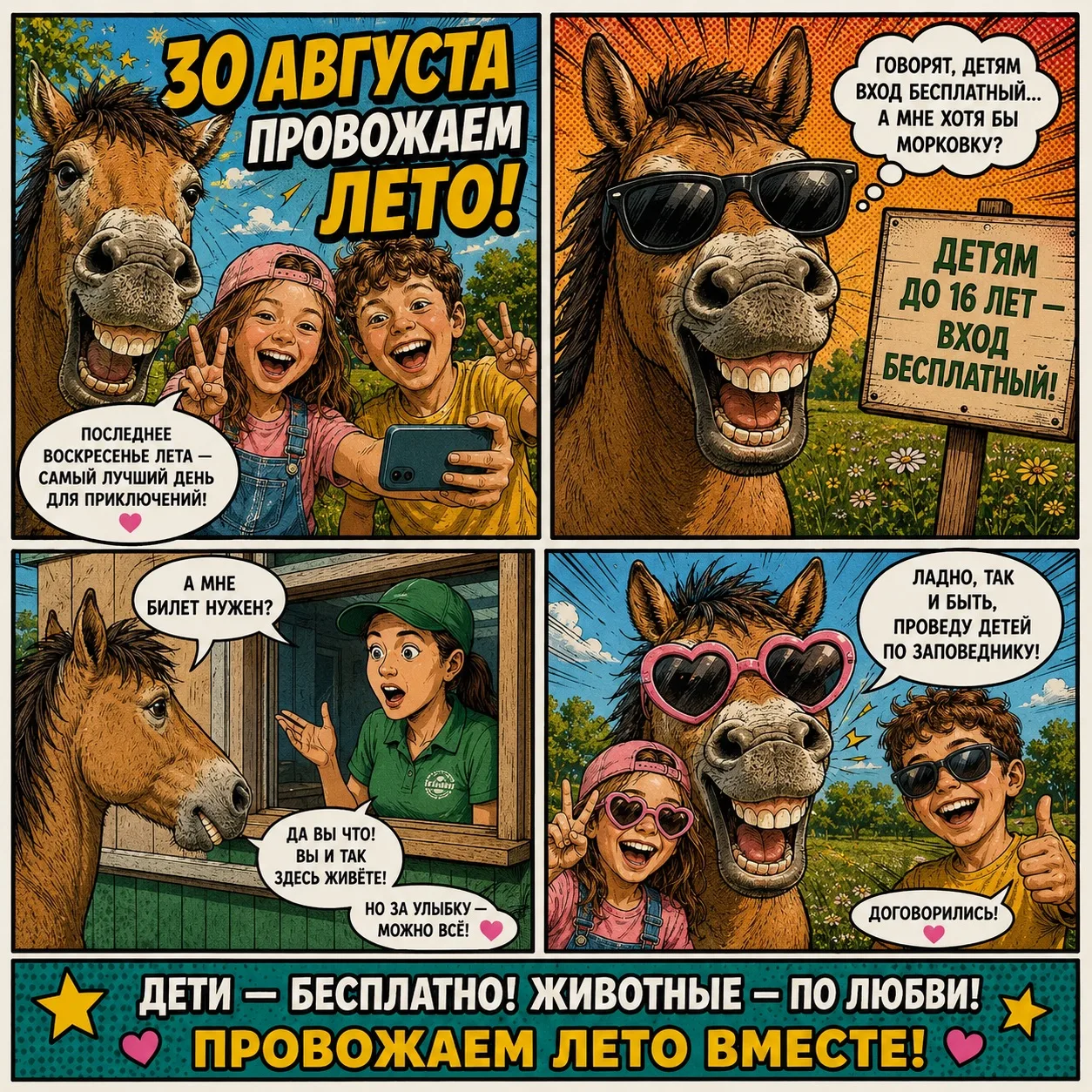 Звуки уходящего лета: детям – бесплатно!