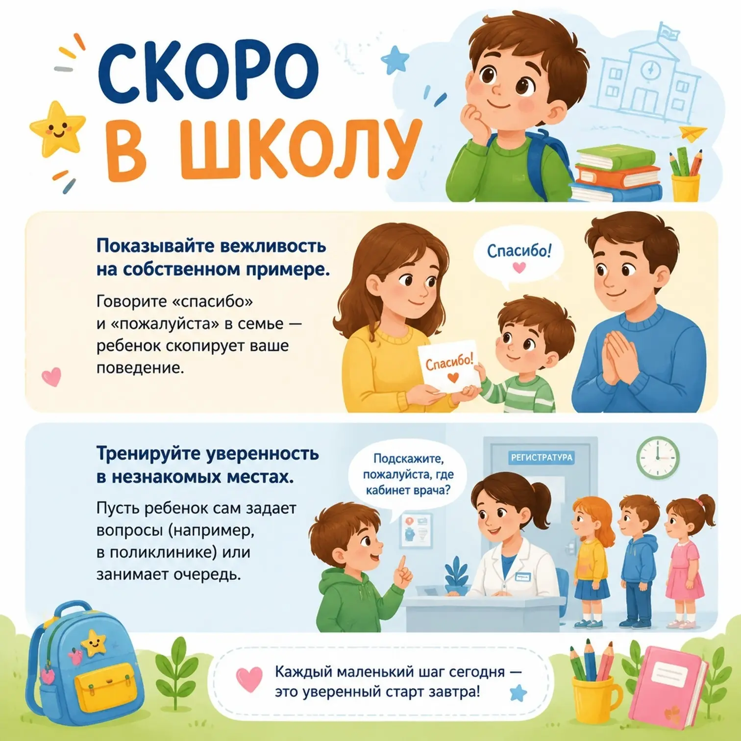 Готовность к школе— это не только умение читать, считать и писать. Это комплекс качеств, который пом