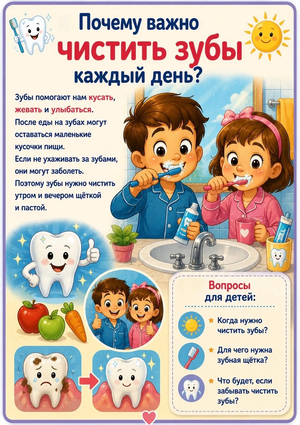 🌿 Полезные привычки для детей🤗