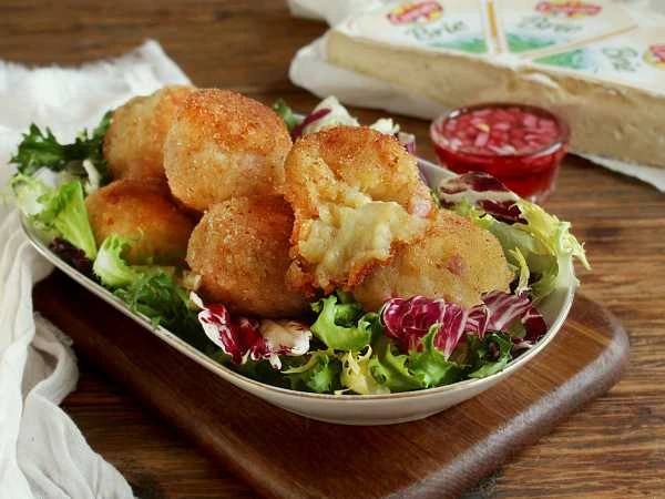 Картофельные шарики с ветчиной и сыром😍