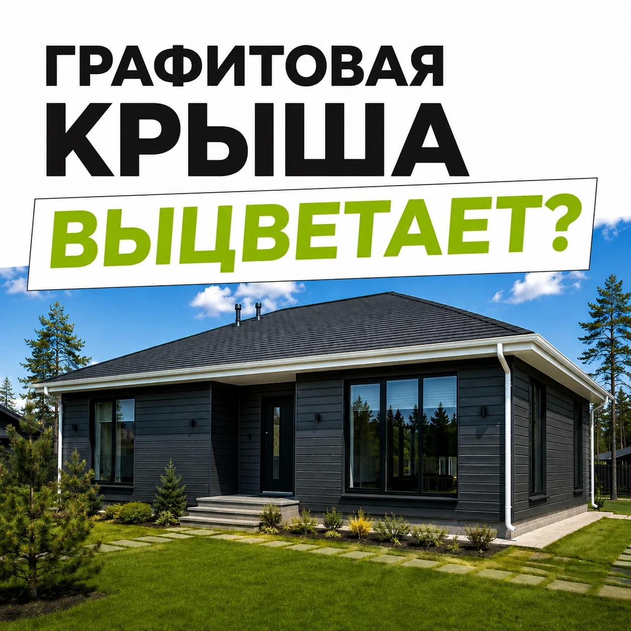 «Через несколько лет графитовая крыша станет серой?» 🤔