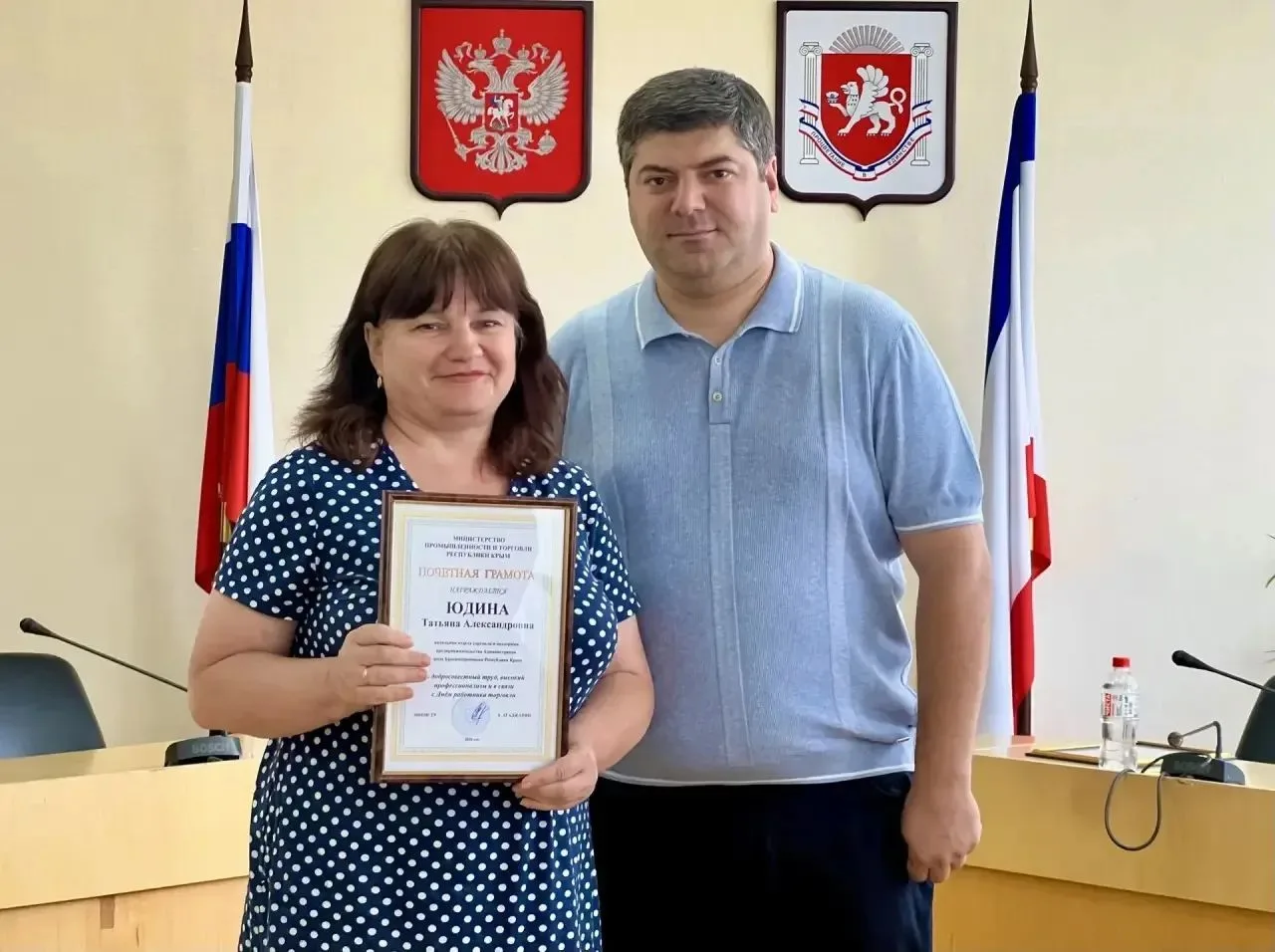 🤝Министр промышленности и торговли Республики Крым Анушаван Агаджанян совместно с председателем Ком