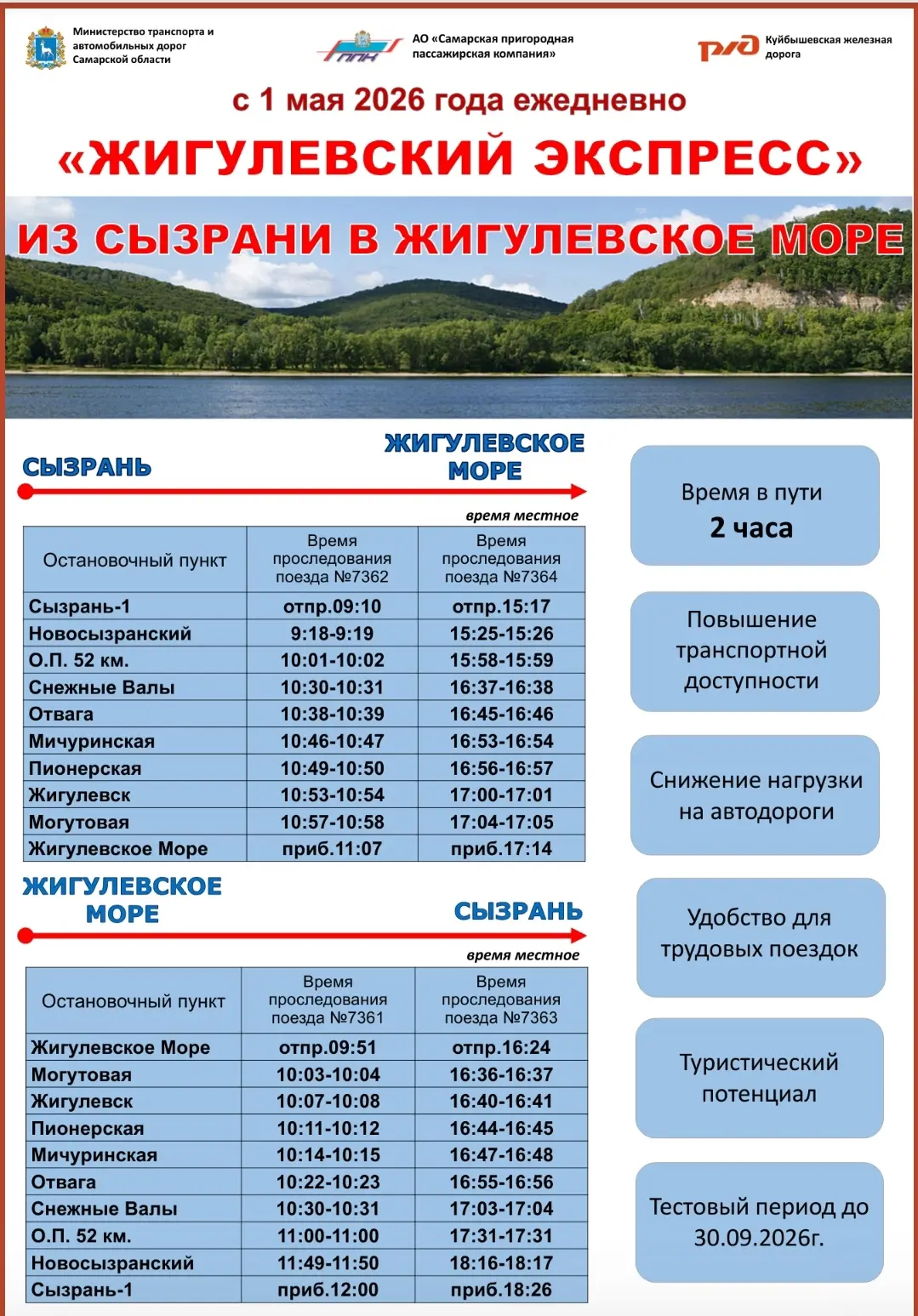 🚉Путешествие начинается: „Жигулёвский экспресс“ открывает новые возможности для жителей региона   Се