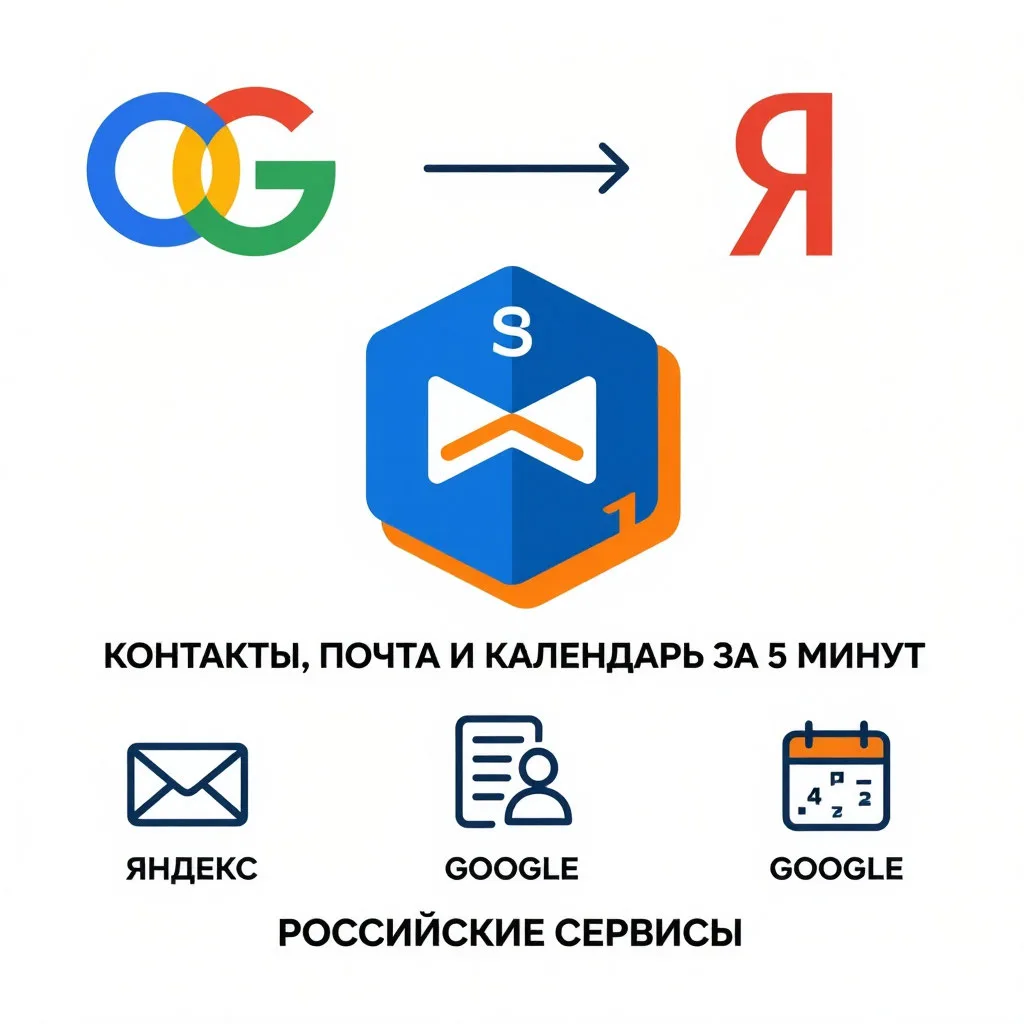 📦 Переносим данные из Google в Яндекс: контакты, почта и календарь за 5 минут

Многие переходят на 