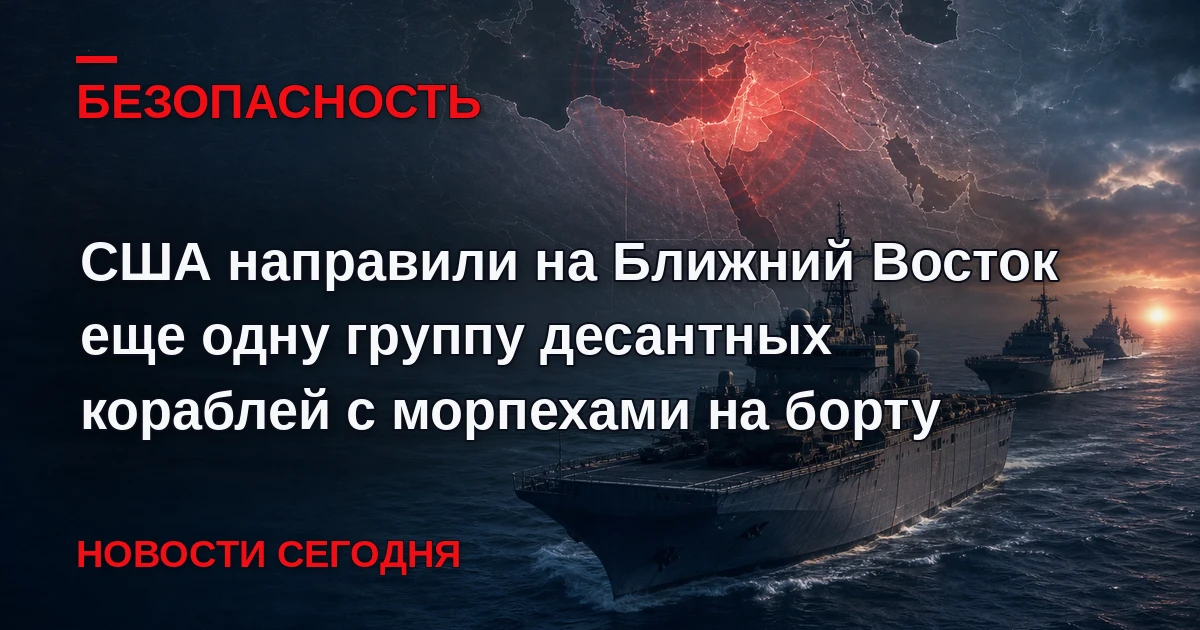 Пентагон направил в район Ближнего Востока еще одну амфибийно-десантную группу из трех ...