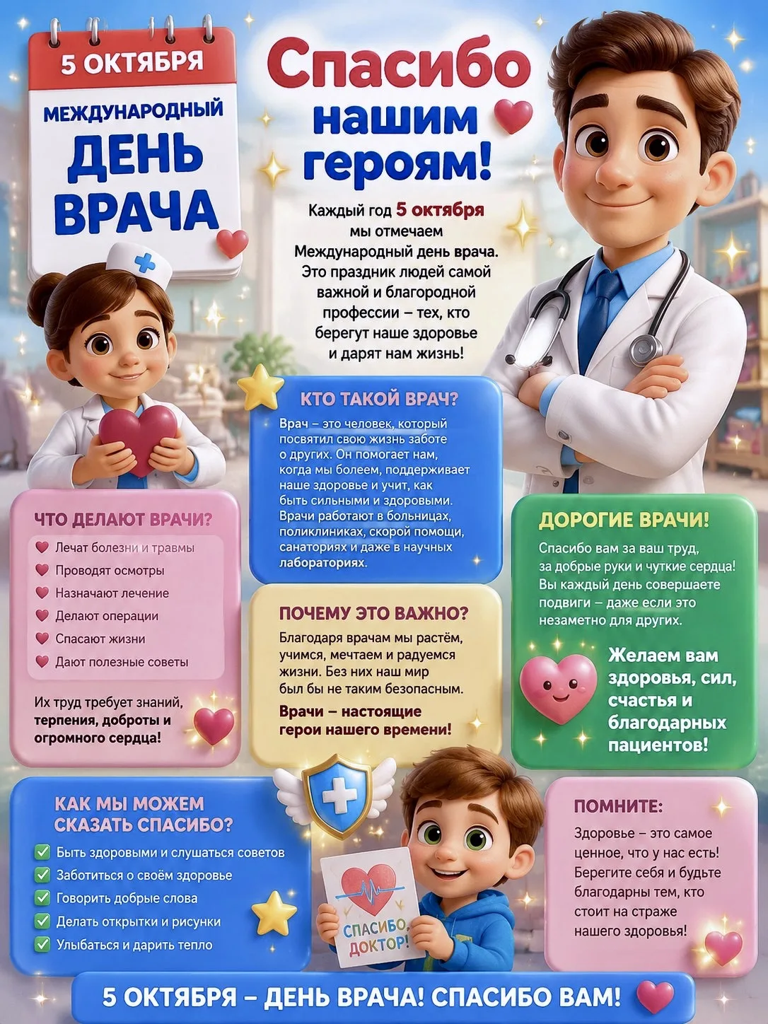 Иногда самые важные слова звучат тихо — просто «спасибо». И 5 октября — тот самый день,...