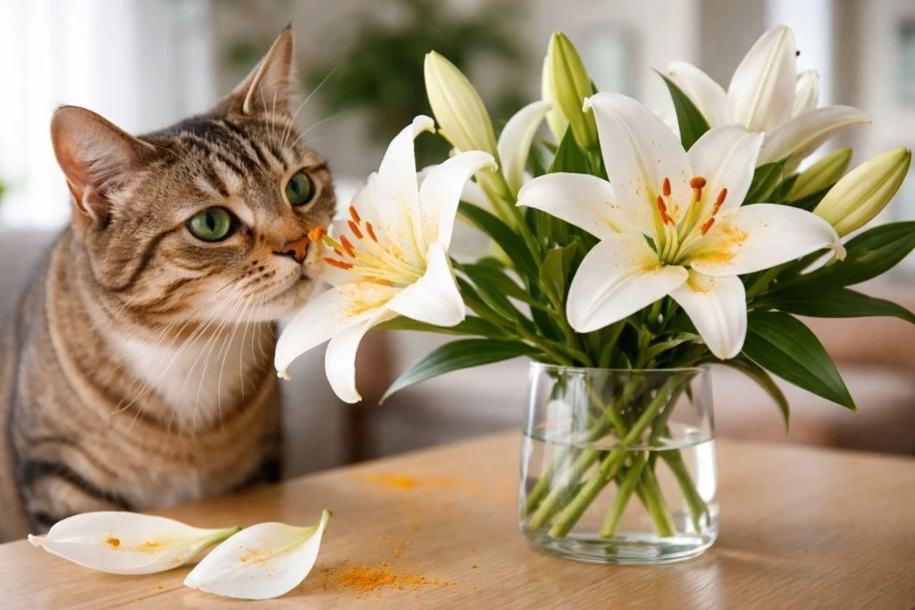 Лилии и кошки🐈🐾
Знаете ли Вы, насколько опасны лилии для кошек?
Поедание этих растений приводит к 
