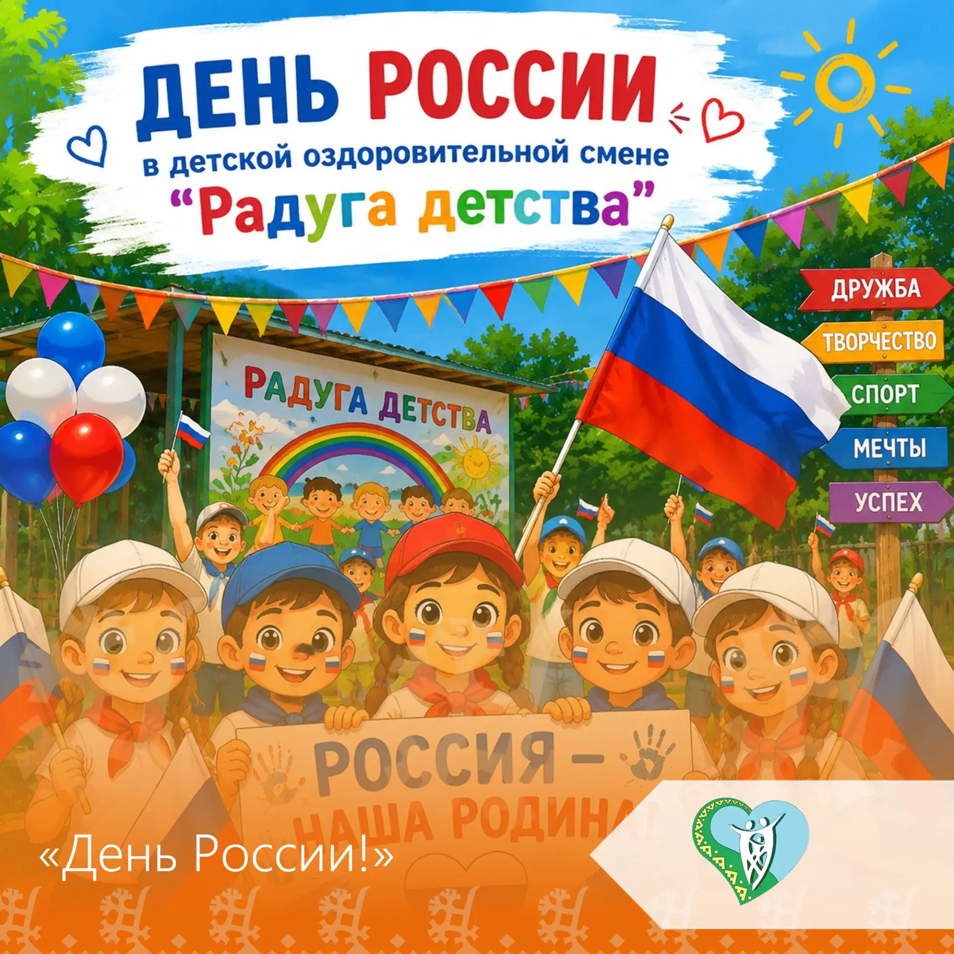 День России — это не просто праздник, а символ свободы, мира и добра 🎉🕊️, который объединяет много