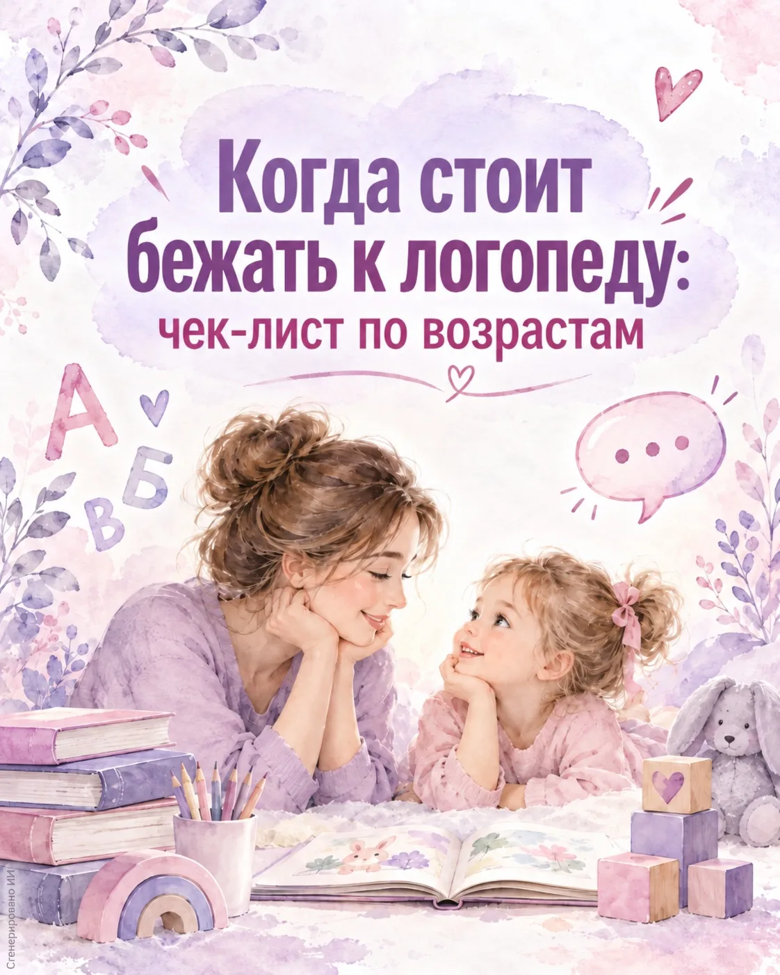 Чек-лист для родителей: когда пора к логопеду?