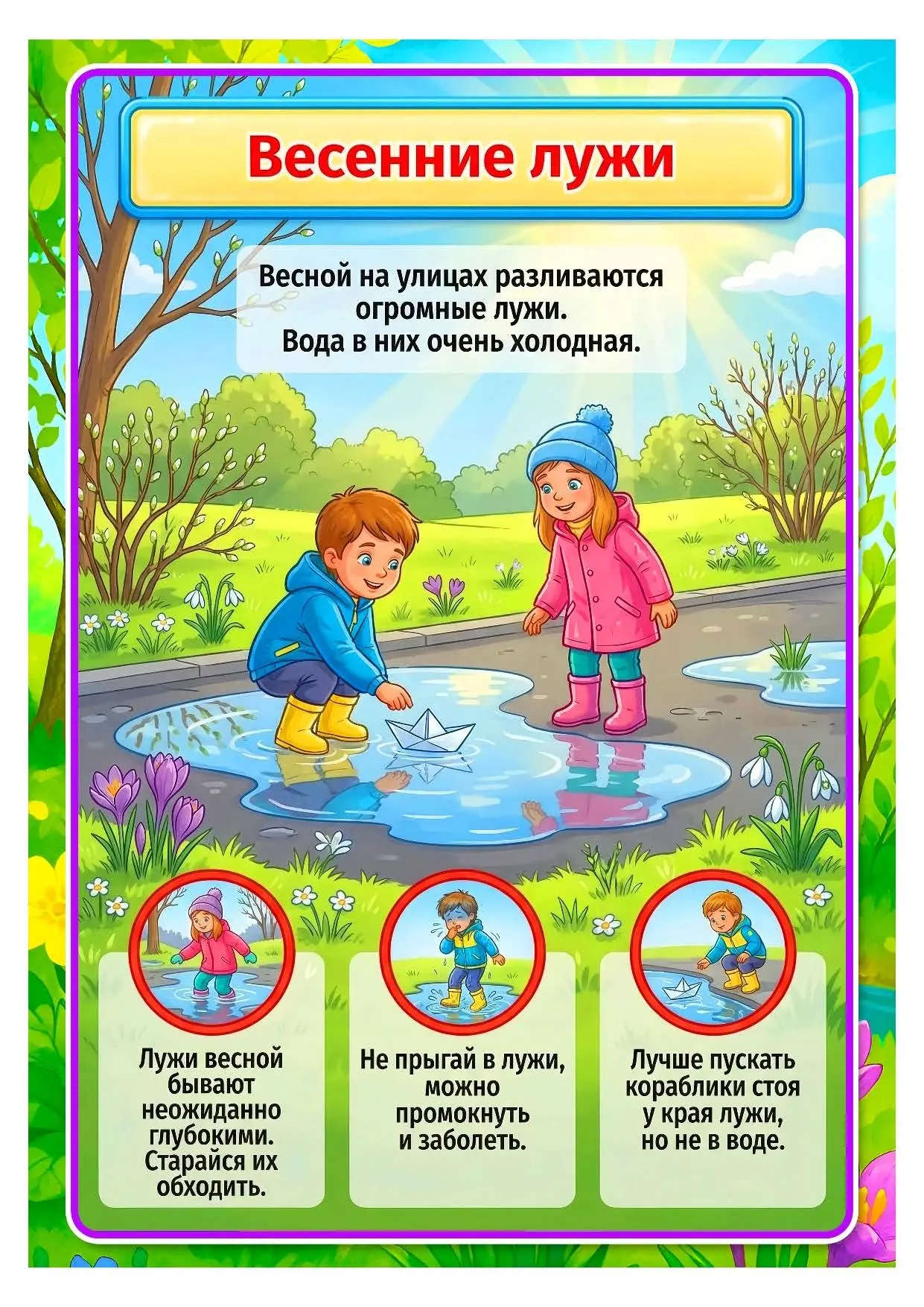 Безопасность весной!