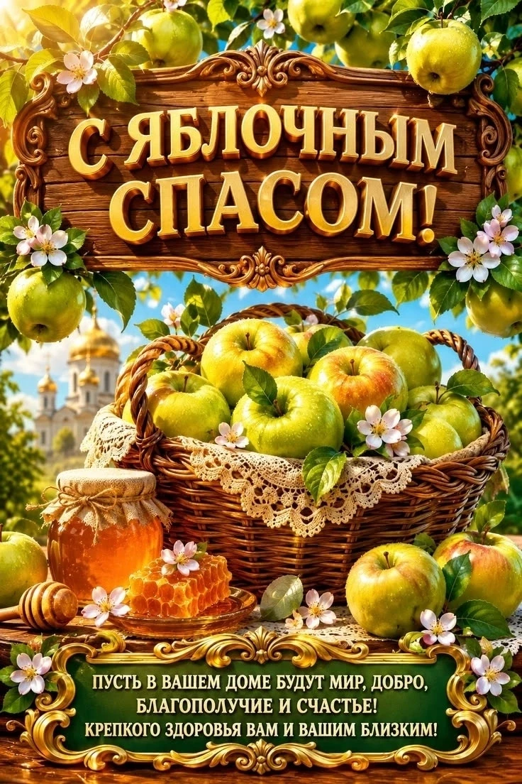 🍏 С Яблочным Спасом!