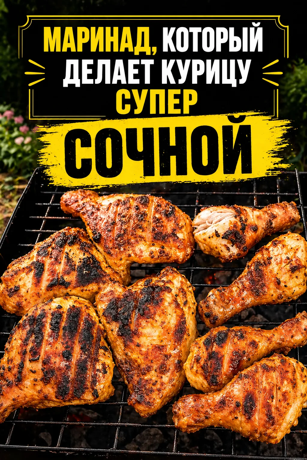 СЕГОДНЯ ПОДЕЛЮСЬ С ВАМИ МАРИНАДОМ ДЛЯ СУПЕР СОЧНОГО ШАШЛЫКА ИЗ КУРИЦЫ, КОТОРЫЙ ПРОСТО П...