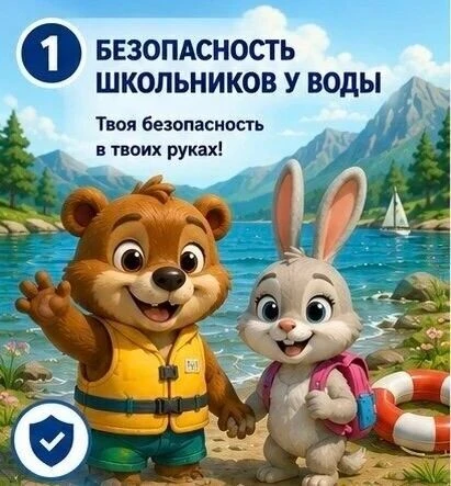 🌊 Безопасность начинается с простых правил!

Лето - время отдыха, игр и купания. Но вода требует вн