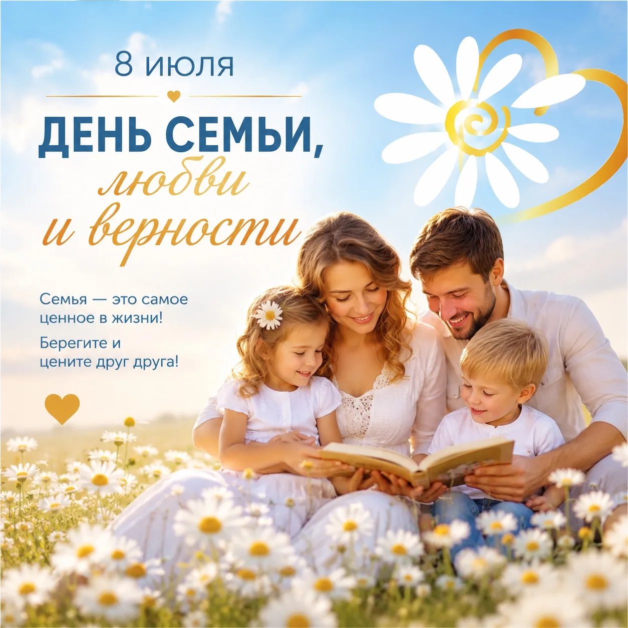 🧡 Ежегодно 8 июля в России отмечается День семьи, любви и верности.

Праздник установлен Указом Пре