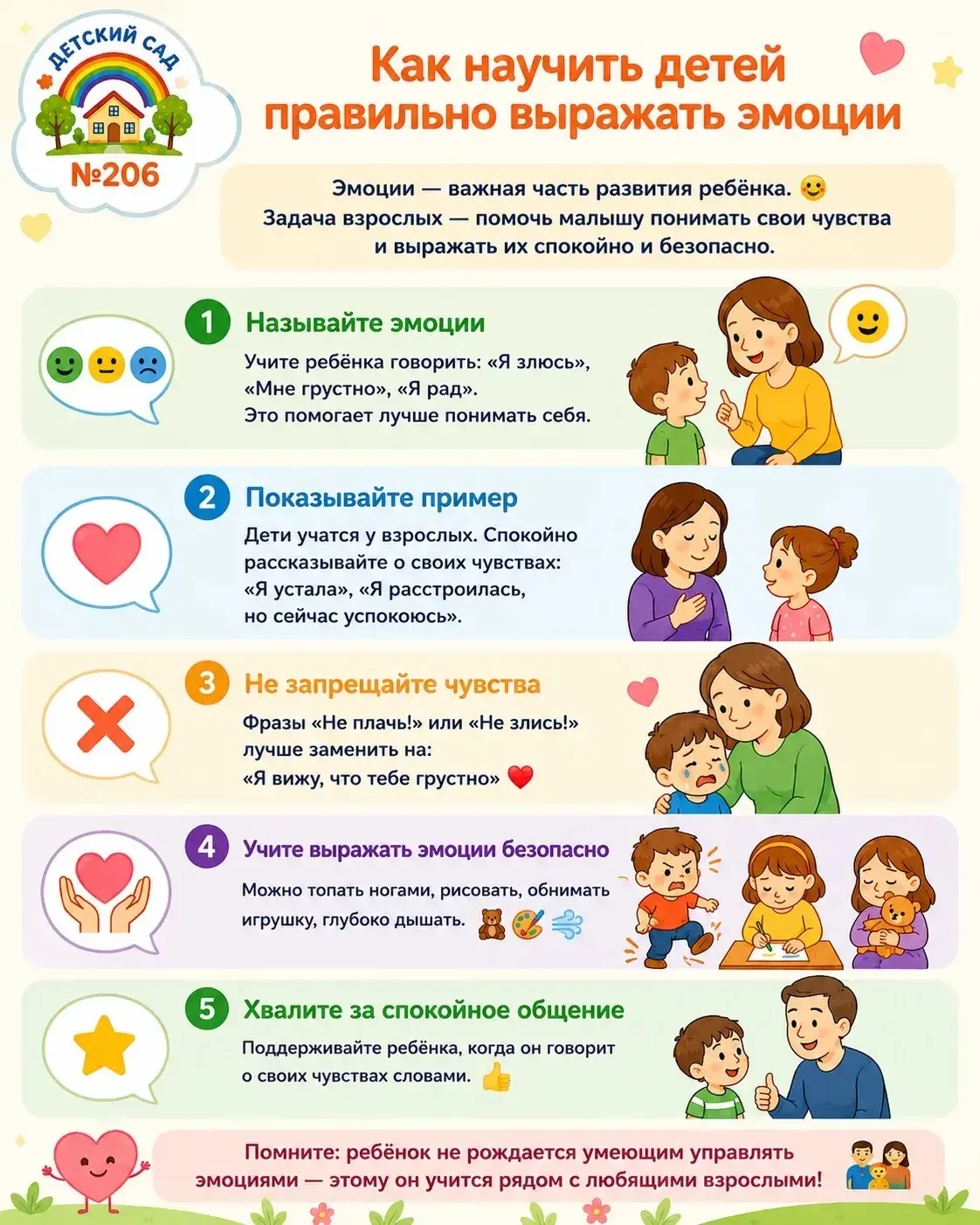 🌈Как научить ребёнка правильно выражать эмоции

Эмоции — важная часть развития ребёнка. 😊
Задача в
