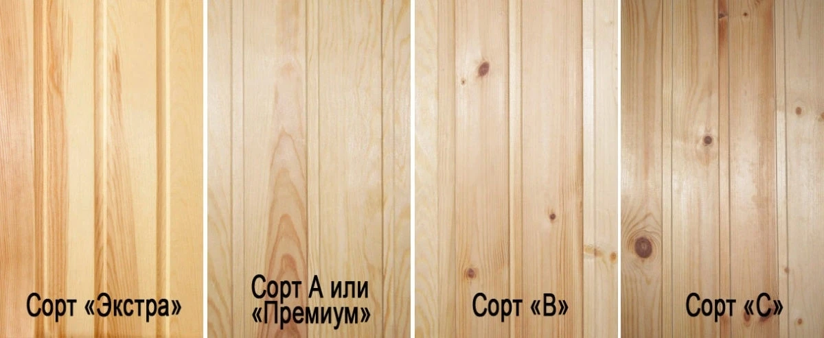 КАК РАЗОБРАТЬСЯ В СОРТАХ ВАГОНКИ "А", "В" и "С"? 
 
Производители самостоятельно разрабатывают техус
