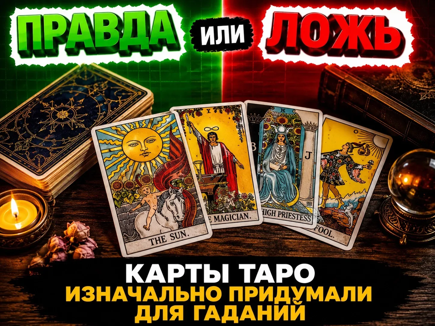 Карты Таро изначально придумали для гаданий