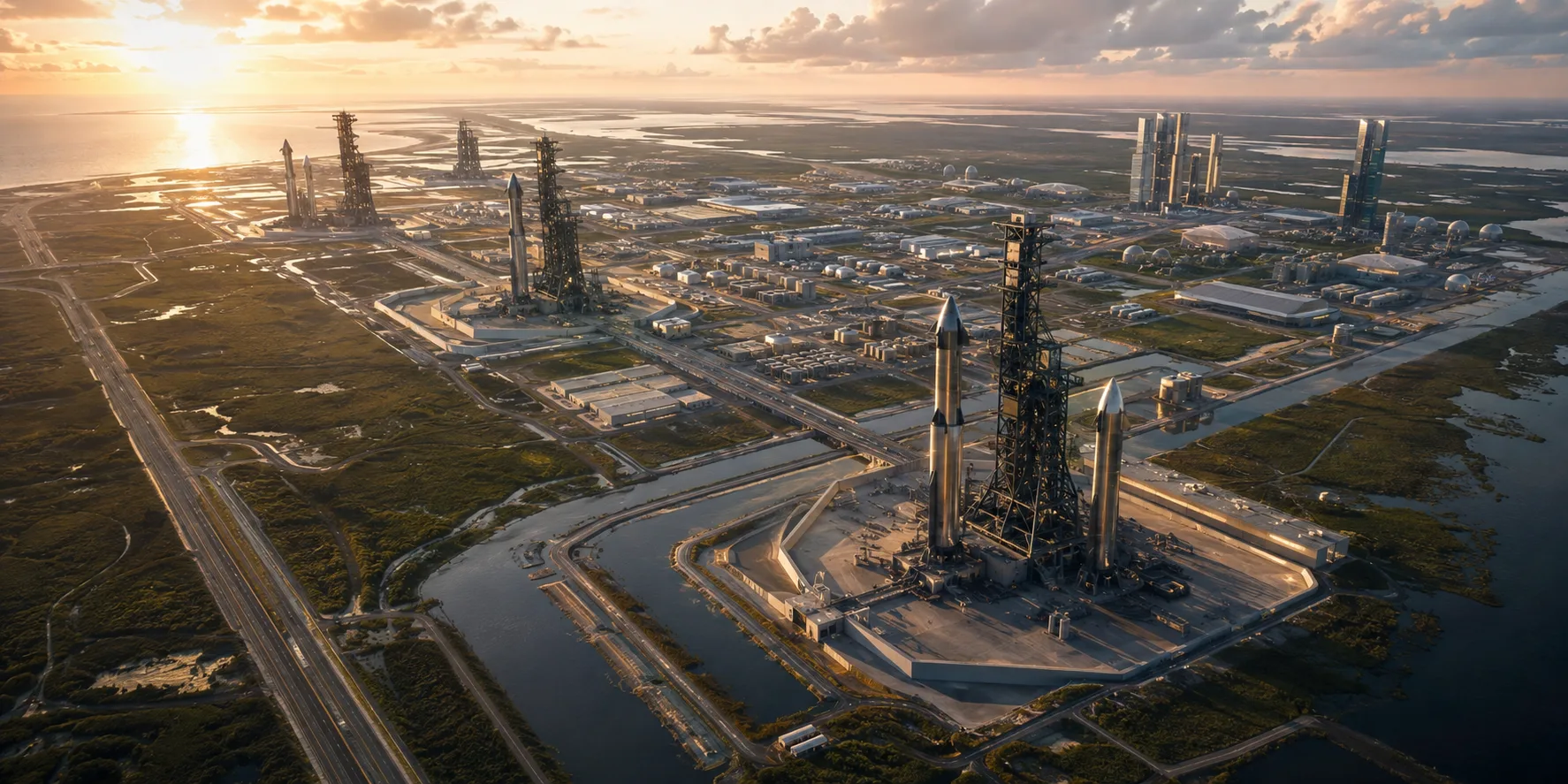 SpaceX планирует построить космопорт за $100 миллиардов