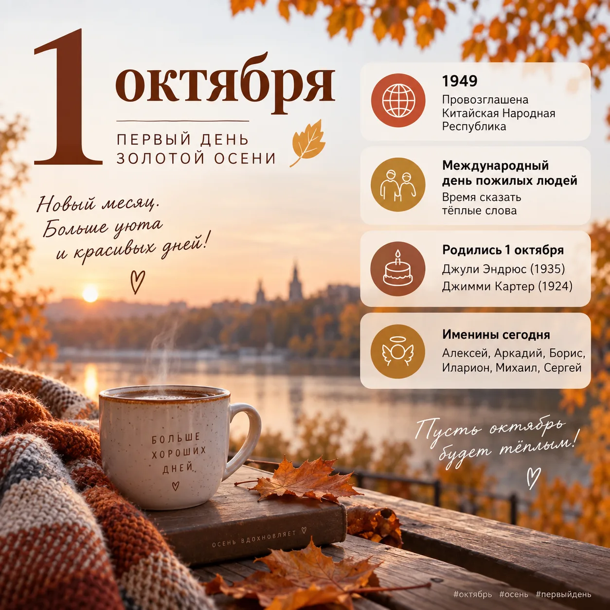 1 октября — первый день золотой осени.