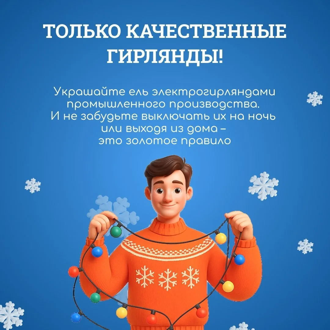 Скоро Новый год! Повторяем правила безопасности  Вот несколько советов, которые пригодятся во время 