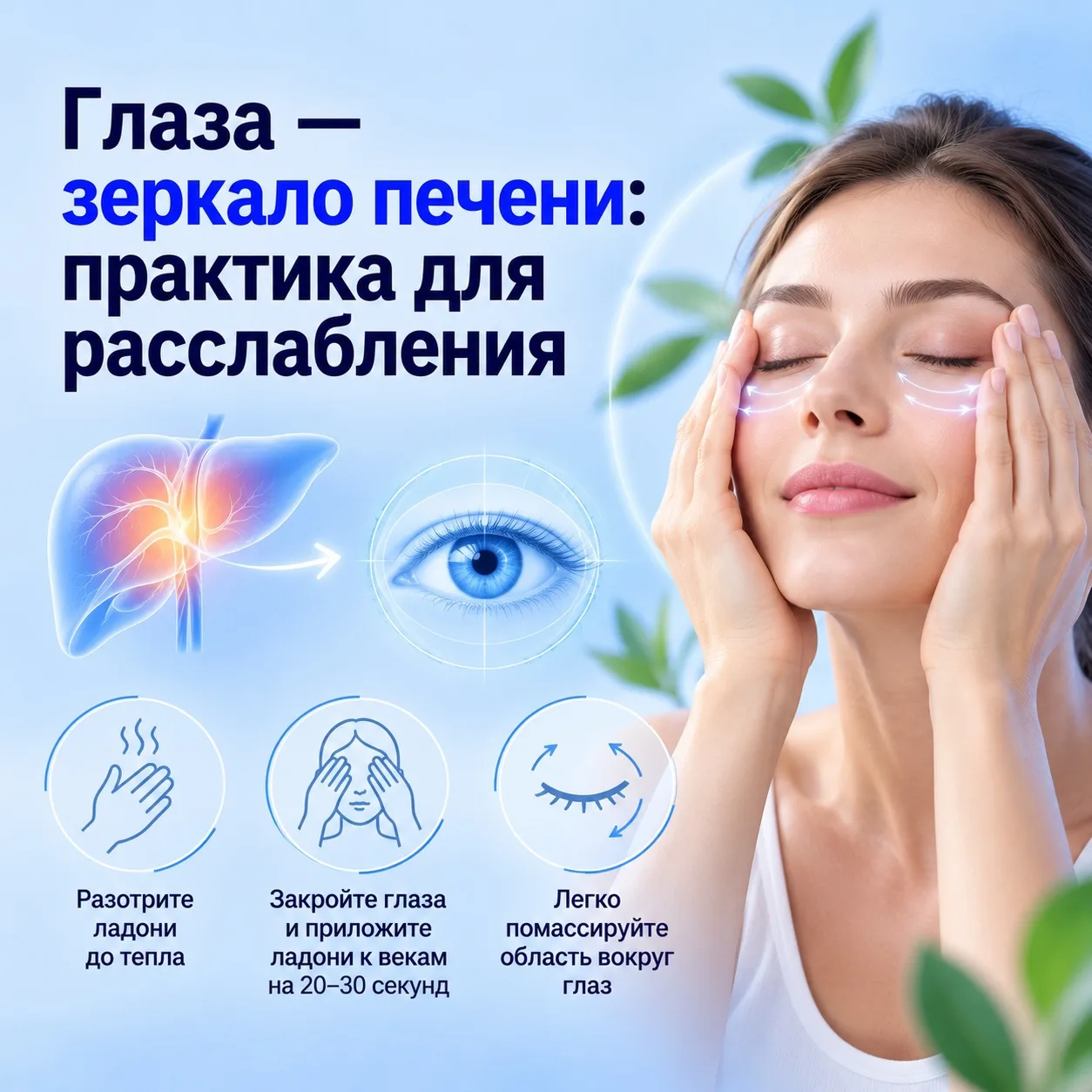 👁️ Глаза — зеркало печени: практика для расслабления