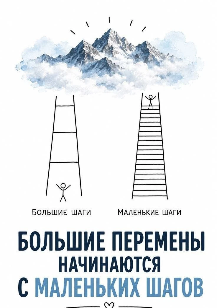 Основное — не быстрота, а постоянство. Путь в тысячу миль начинается с первого маленько...