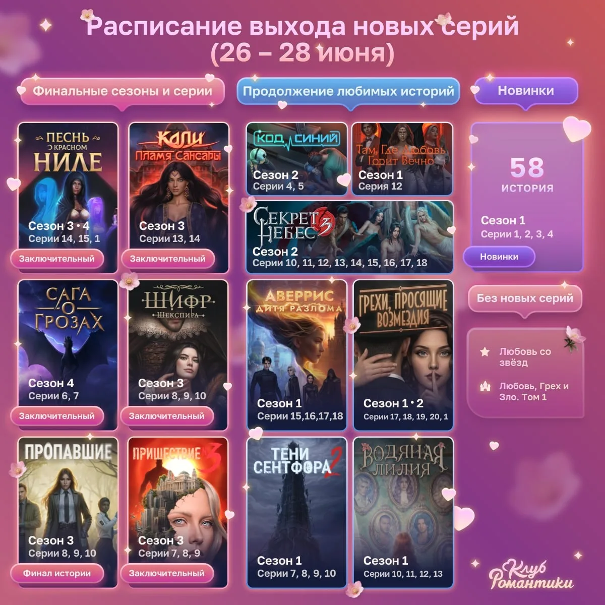 Дождались! Вышло расписание выхода новых серий 🔥