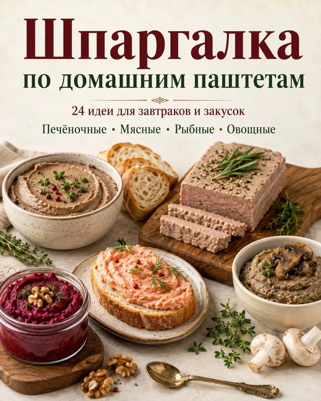 Домашние паштеты — простая и вкусная идея для завтраков, перекусов и праздничных закусо...