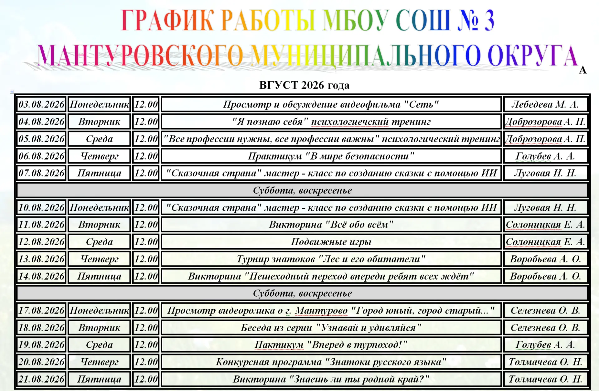 Медиа публикации
