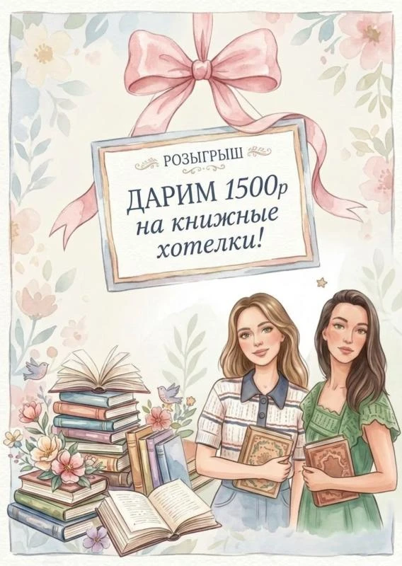 🤍 ДАРИМ 1500р на книжные хотелки 🤍