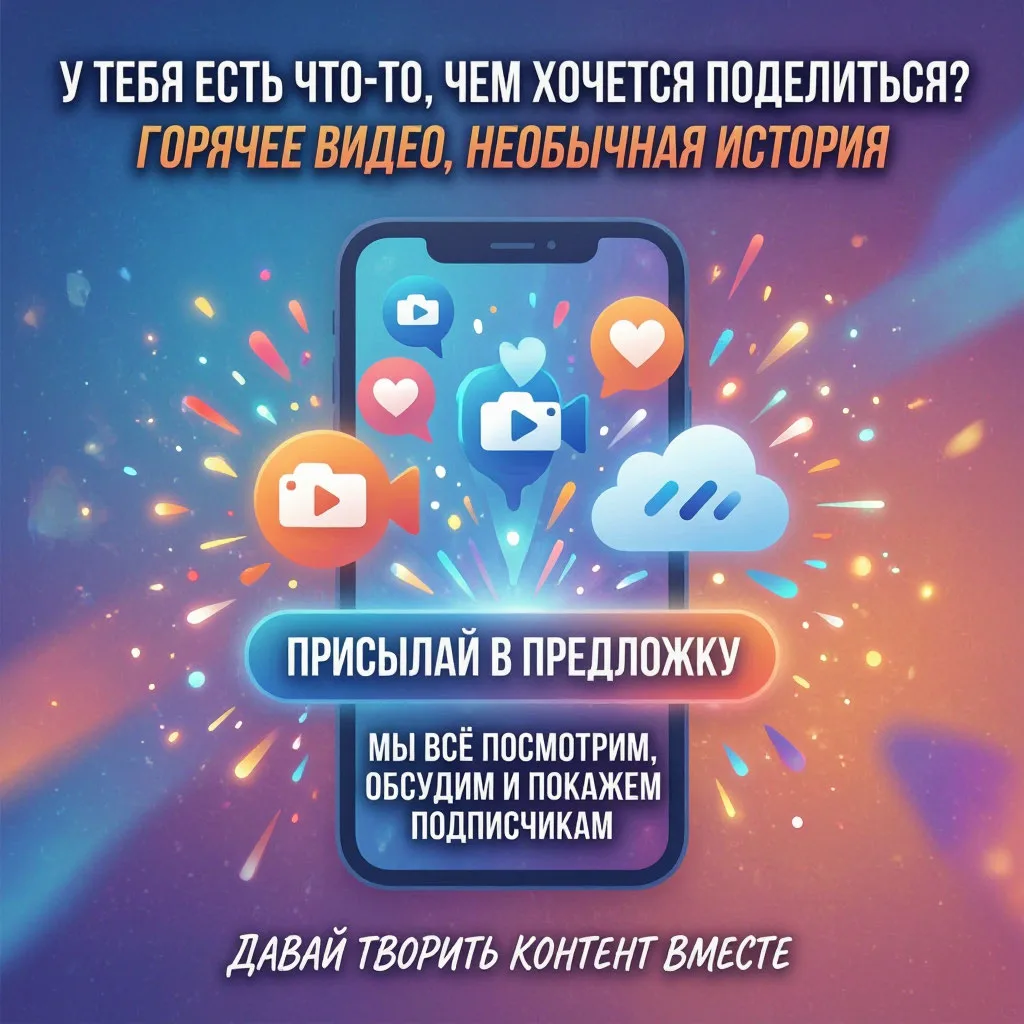 У тебя есть что-то, чем хочется поделиться? Горячее видео, необычная история — присылай...