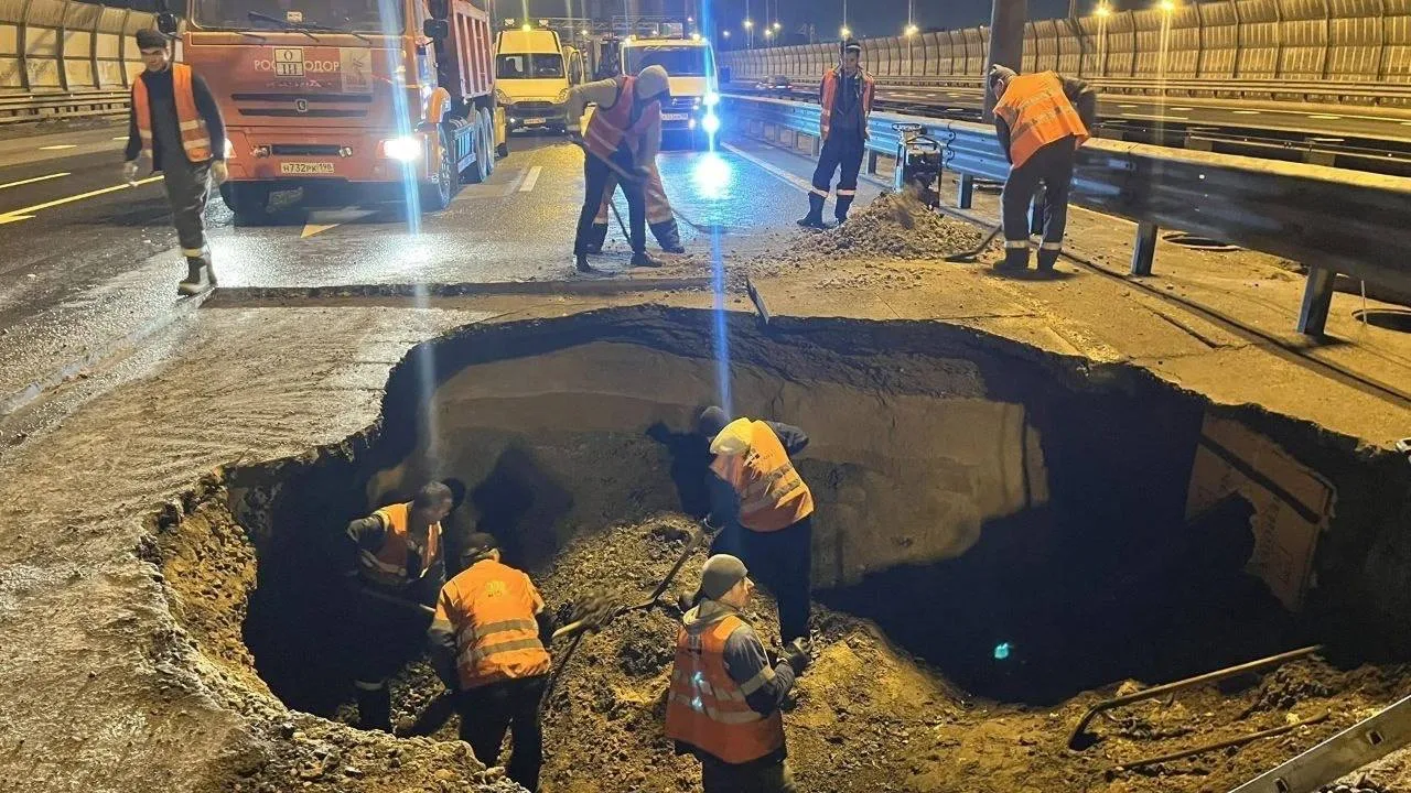 🏗 КАД у Мурино ремонтируют круглосуточно