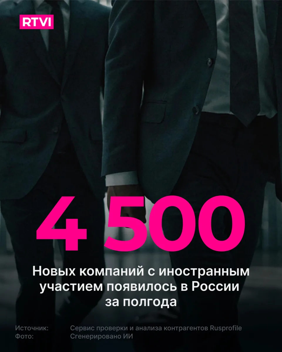 За полгода в России появилось на треть больше компаний с иностранным участием, чем годом ранее.

П